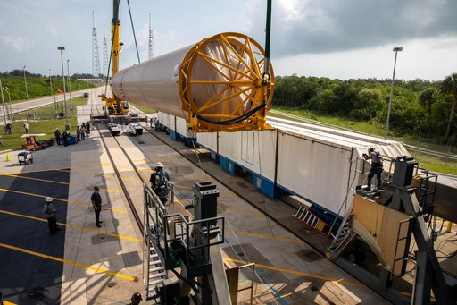 Mars 2020 Launch Vehicle on Stand