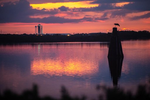 SpaceX Demo-2 at Sunrise