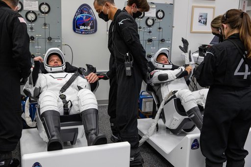 SpaceX Demo-2 Astronaut Suit-Up