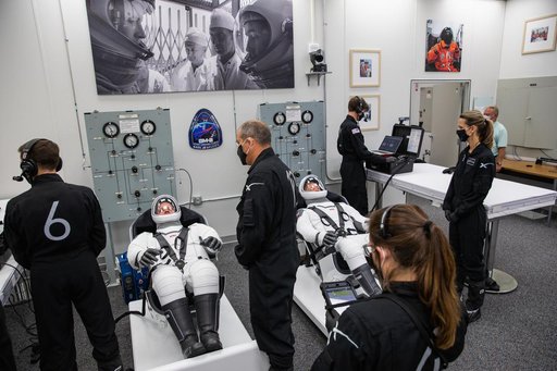 SpaceX Demo-2 Astronaut Suit-Up