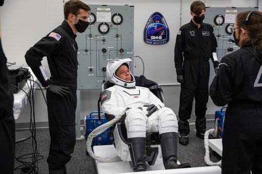 SpaceX Demo-2 Astronaut Suit-Up