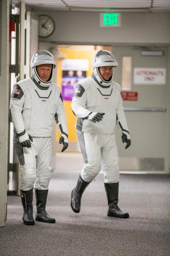 SpaceX Demo-2 Astronaut Suit-Up
