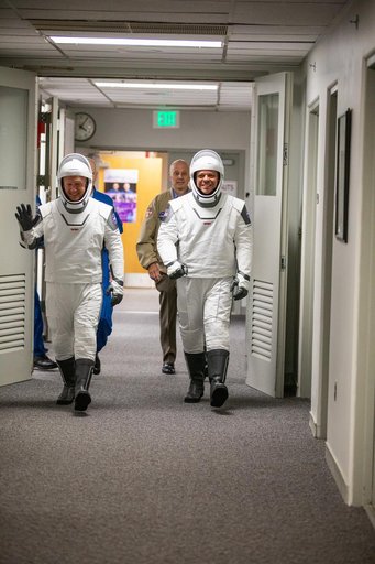 SpaceX Demo-2 Astronaut Suit-Up