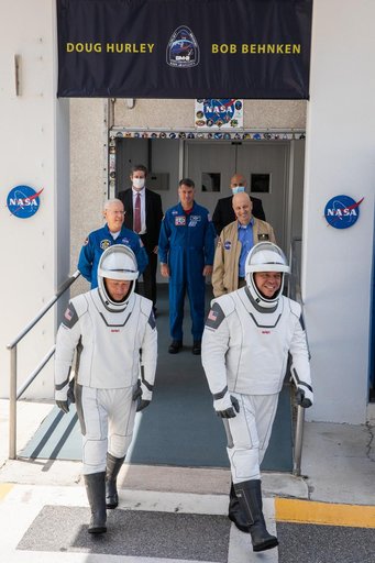 SpaceX Demo-2 Astronaut Walk-Out