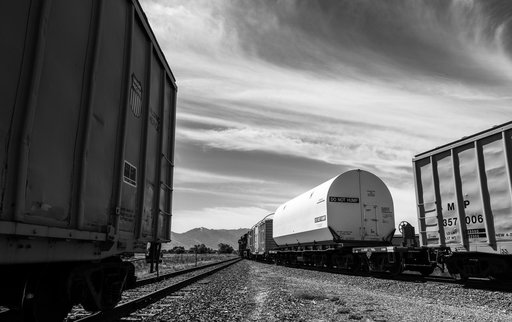 Artemis I Booster Segments Railcar Transportation