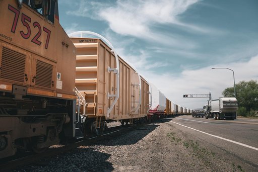 Artemis I Booster Segments Railcar Transportation
