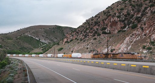 Artemis I Booster Segments Railcar Transportation