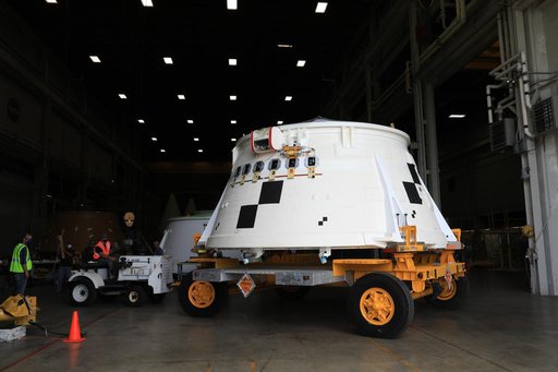 Aft Skirt Delivery for Artemis I - Prep for RPSF