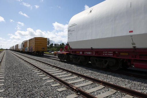 Artemis I Booster Segments Arrive at KSC