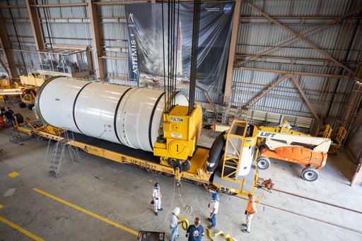 Artemis I Booster Segments Uncap