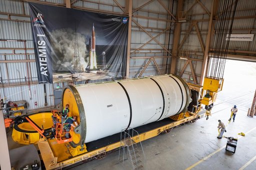 Artemis I Booster Segments Uncap