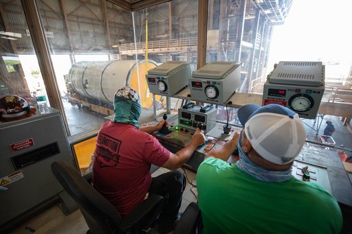 Artemis I Booster Segments Uncap