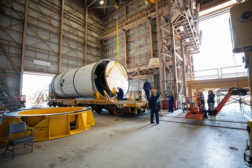 Artemis I Booster Segments Uncap