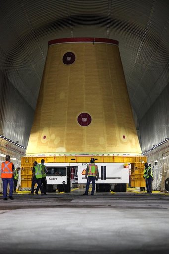 Artemis I Launch Vehicle Stage Adapter Offload