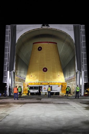 Artemis I Launch Vehicle Stage Adapter Offload