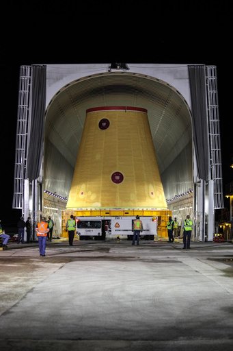 Artemis I Launch Vehicle Stage Adapter Offload