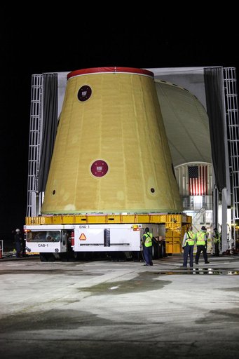 Artemis I Launch Vehicle Stage Adapter Offload