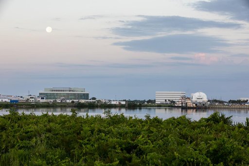 Pegasus Barge Departs KSC