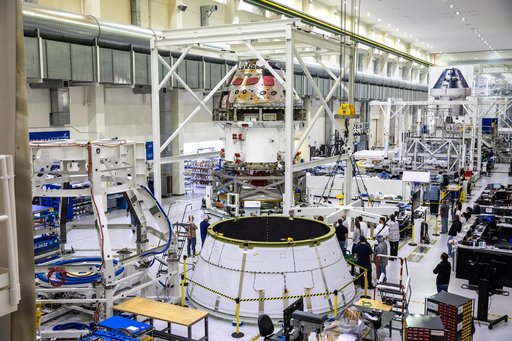 Orion Spacecraft Adapter (SA) Cone Install