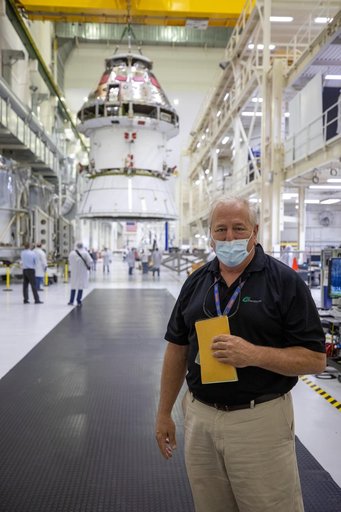 Orion Spacecraft Adapter (SA) Cone Install