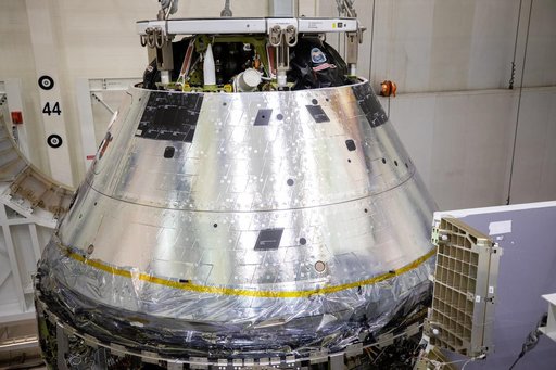 Orion Spacecraft Adapter (SA) Cone Install