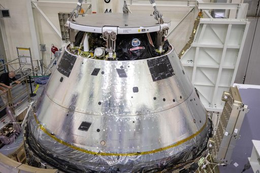 Orion Spacecraft Adapter (SA) Cone Install