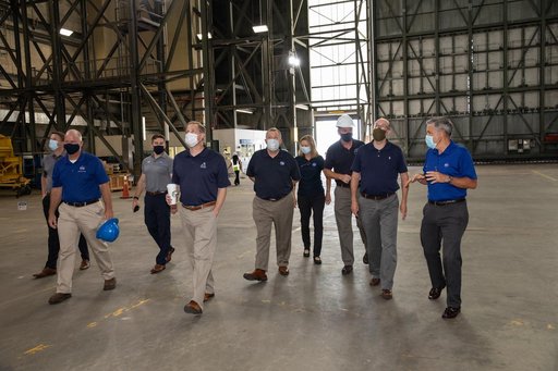 OMB Director and Bridenstine Visit