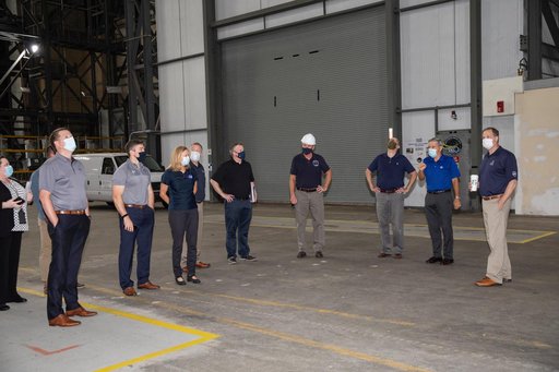 OMB Director and Bridenstine Visit