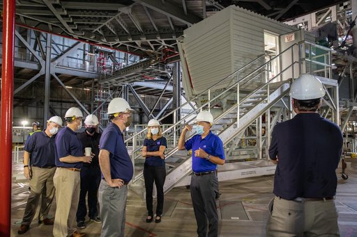 OMB Director and Bridenstine Visit