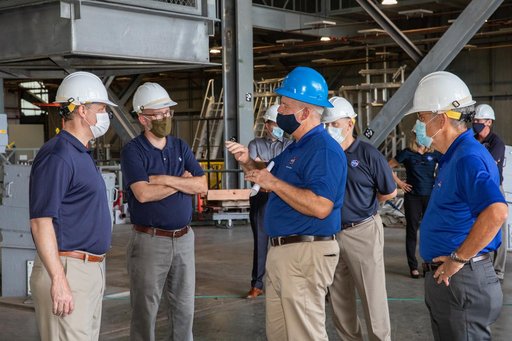 OMB Director and Bridenstine Visit