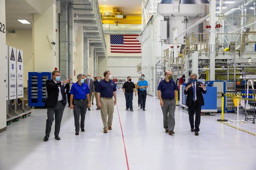 OMB Director and Bridenstine Tour in O&C