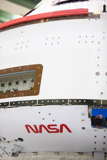 Artemis I Solar Array Wing, Prep for Installation - NASA Worm an