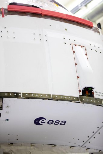 Artemis I Solar Array Wing, Prep for Installation - NASA Worm an