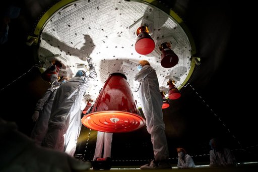 Artemis I Solar Array Wing, Prep for Installation - NASA Worm an