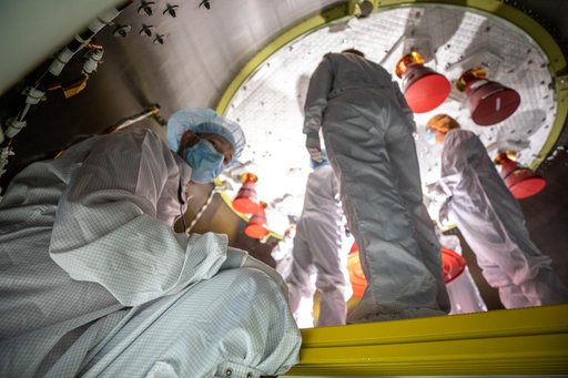 Artemis I Solar Array Wing, Prep for Installation - NASA Worm an