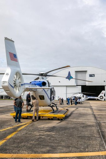 Arrival of New NASA(Airbus H135) Helicopters at KSC