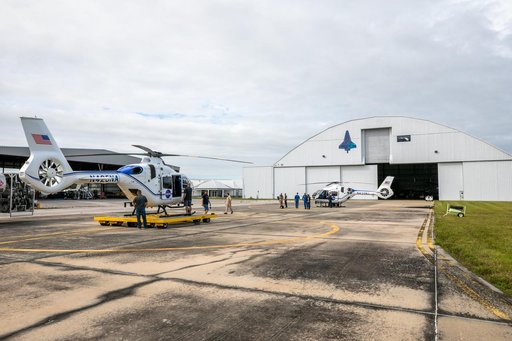 Arrival of New NASA(Airbus H135) Helicopters at KSC