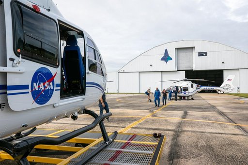 Arrival of New NASA(Airbus H135) Helicopters at KSC