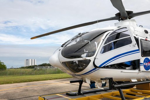 Arrival of New NASA(Airbus H135) Helicopters at KSC
