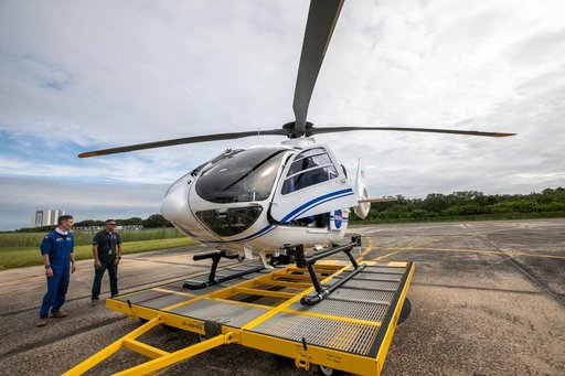 Arrival of New NASA(Airbus H135) Helicopters at KSC