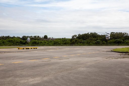 Arrival of New NASA(Airbus H135) Helicopters at KSC