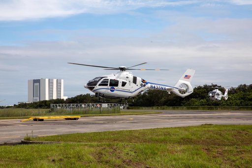 Arrival of New NASA(Airbus H135) Helicopters at KSC