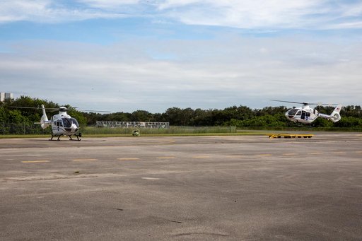 Arrival of New NASA(Airbus H135) Helicopters at KSC