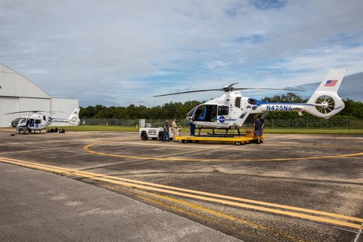 Arrival of New NASA(Airbus H135) Helicopters at KSC