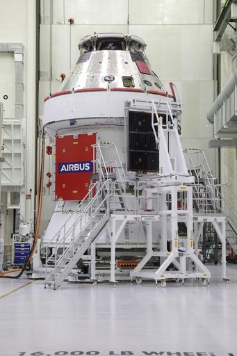 Artemis I Solar Array Wing Installation