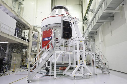 Artemis I Solar Array Wing Installation