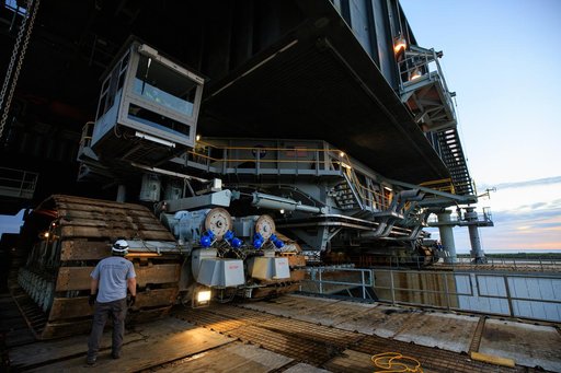 Mobile Launcher Roll Back to the VAB