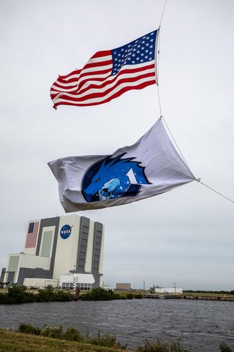 Crew-1 Astronaut Arrival - Flag Raising