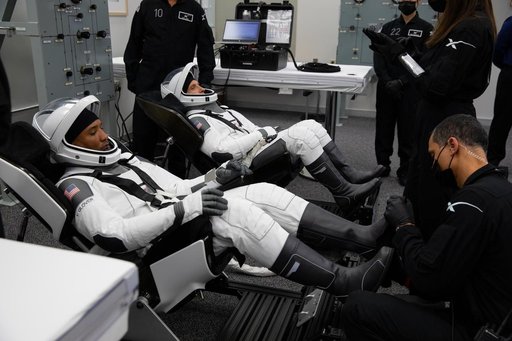 SpaceX Crew-1 Astronaut Suit-Up & Walkout