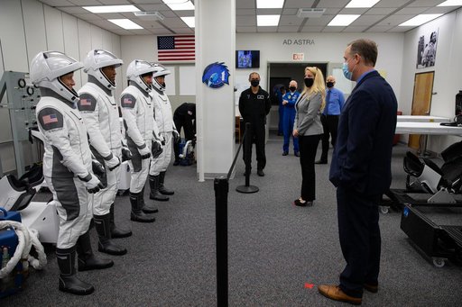 SpaceX Crew-1 Astronaut Suit-Up & Walkout